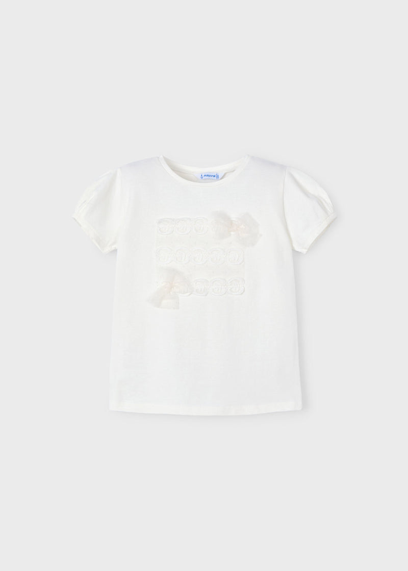 Camiseta lazos plumeti niña
