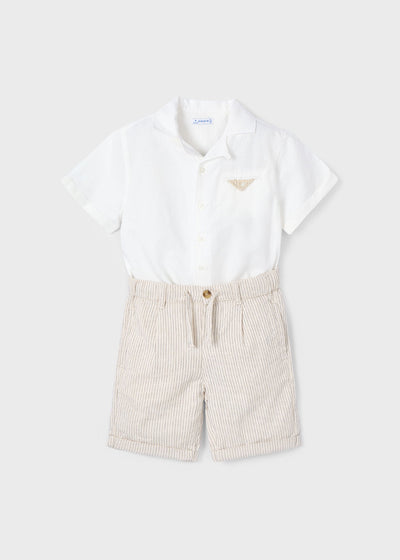 Conjunto bermuda y camisa niño
