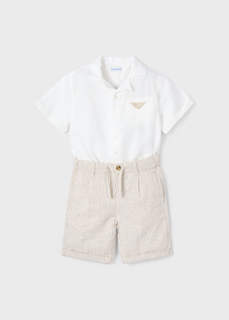 Conjunto bermuda y camisa niño