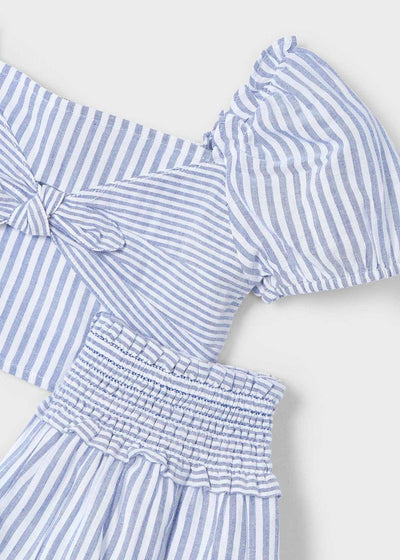 Conjunto falda y top rayas niña