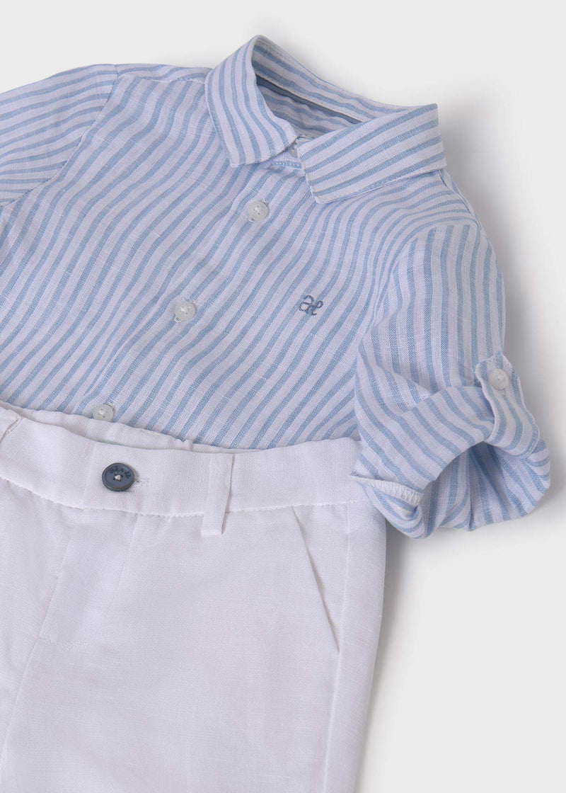 Conjunto Lino - bermuda y camisa bebé