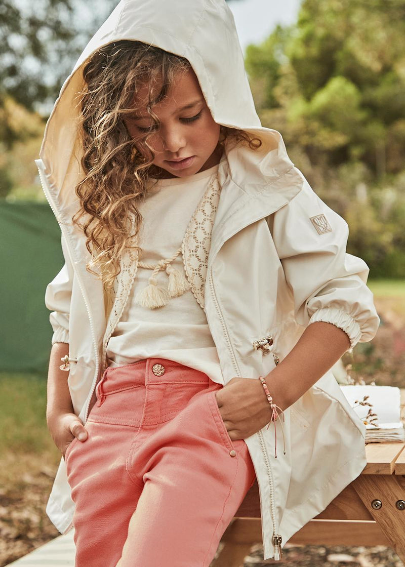 Cortavientos capucha niña