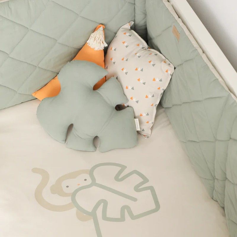 FUNDA DE PLUMÓN NÓRDICA MONKEY-  Para cuna de 70x140 new