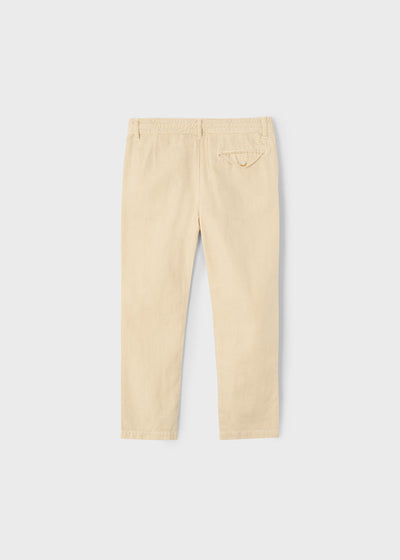 Pantalón cordón con lino niño - Loose Fit
