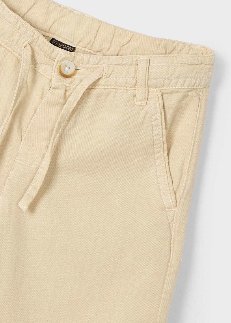 Pantalón cordón con lino niño - Loose Fit