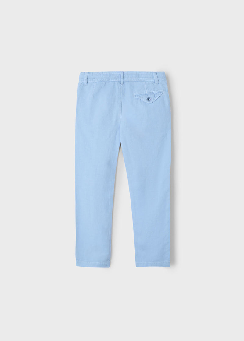 Pantalón cordón con lino niño - Loose Fit