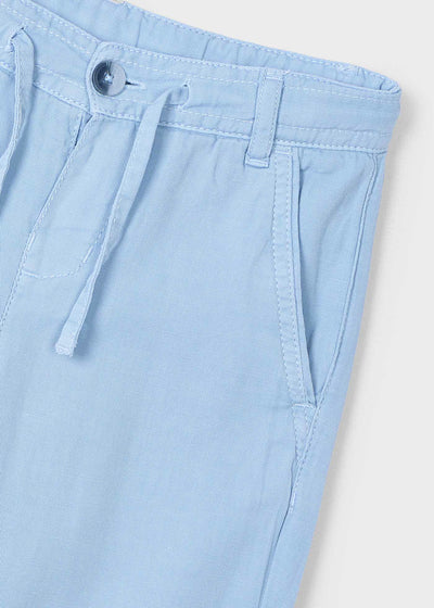 Pantalón cordón con lino niño - Loose Fit