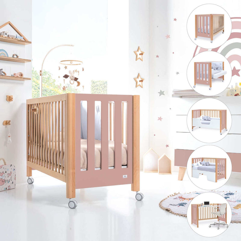 Cuna  OCCA 4en1 - 60x120 Rosa. New
