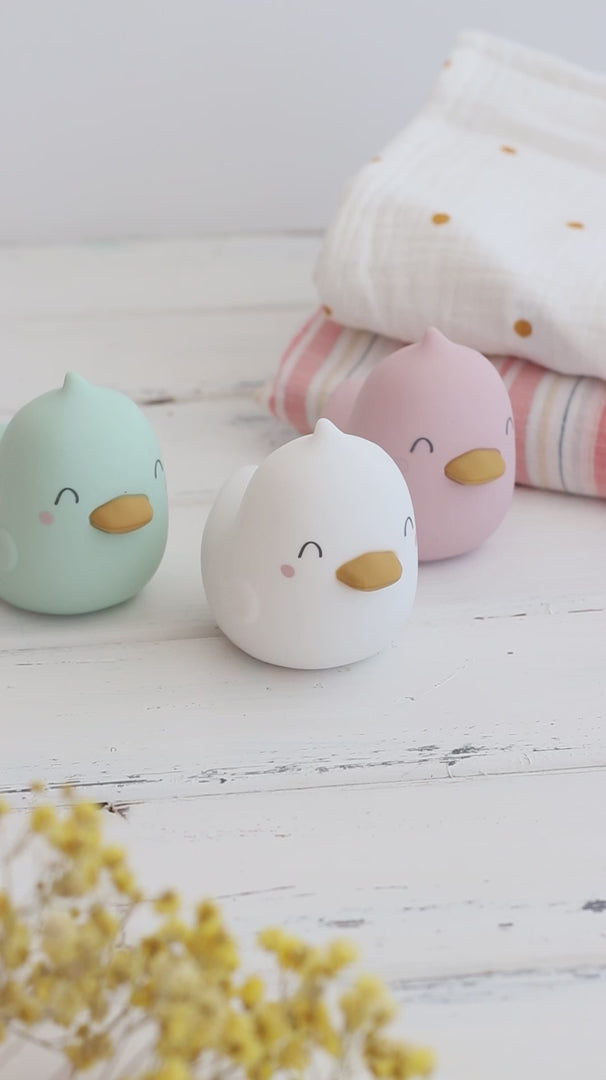 Luz de compañía silicona "Bright Duck" - Menta