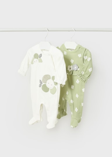 Set 2 pijamas -Osito recién nacido Kale - Otoño