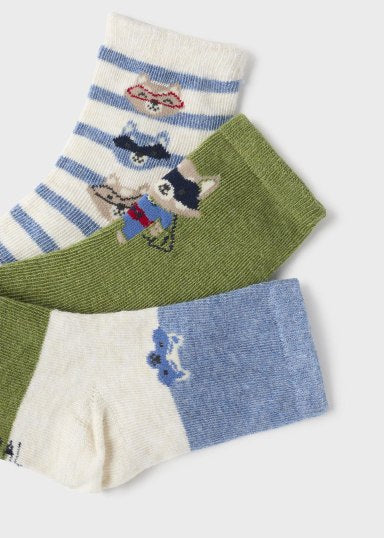 Set 3 calcetines algodón orgánico bebé