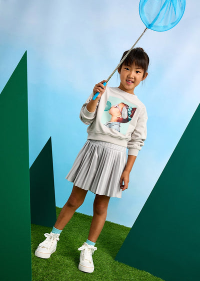 Sudadera con pinza niña