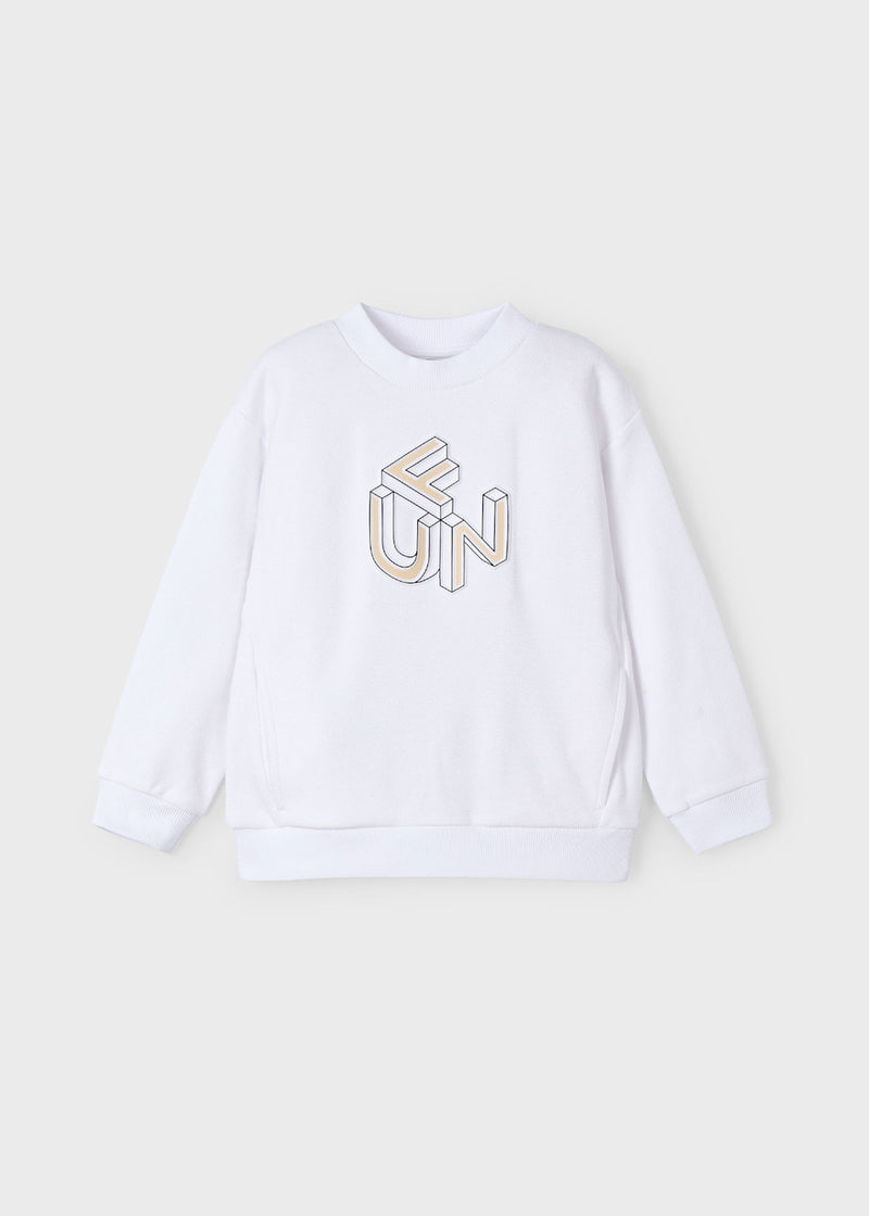 Sudadera relieve niño
