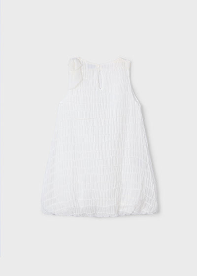 Vestido Globo niña - Crudo