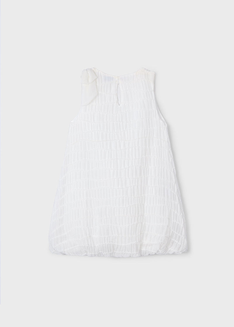 Vestido Globo niña - Crudo