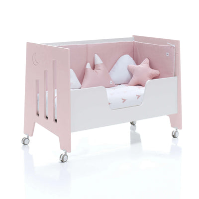 Cuna colecho OMNI 5en1 - 60x120 Rosa crema -  Europea.